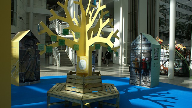Sporen van Smaragd - atrium stadhuis